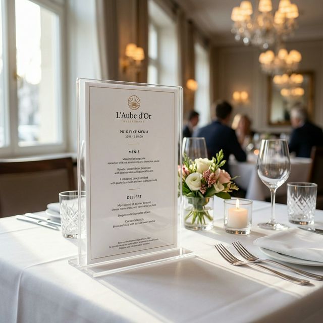 Table Top Notice Holder